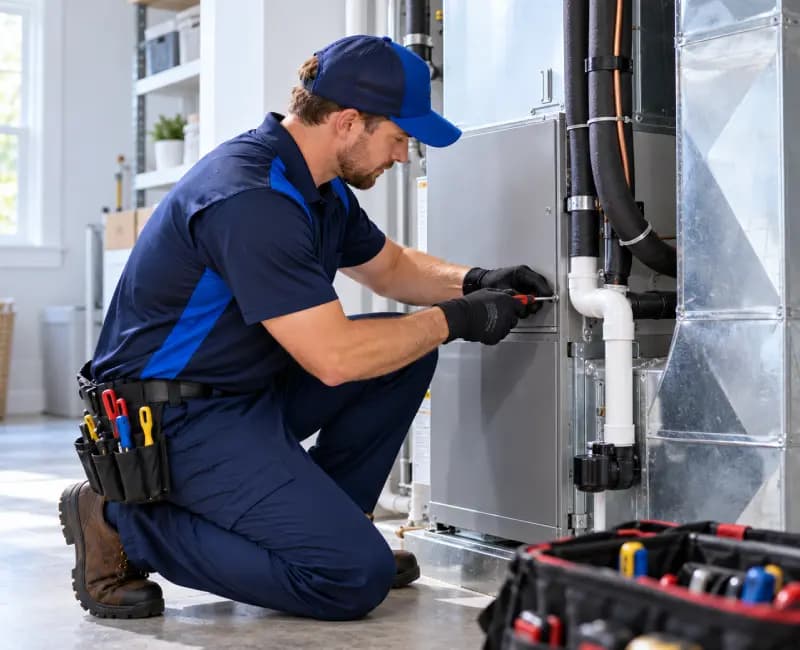HVAC service technician
